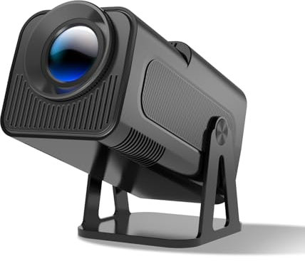 Android 13 Smart Beamer mit Various Offiziell TV Apps,Sprachassistent 1080P Nativ/Optische Auflösung 320ANSI 12000Lumens 5G WiFi Auto Trapezkorrektur Projektor für Heimkino/Outdoor