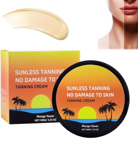 Bräunungsbeschleuniger, Intensive Tanning Gel, Karotten-Bräunungsgel, Schnelle Bräunung Selbstbräuner Gel für Gesicht und Körper für Sonnenbänke & Außensonne (A)