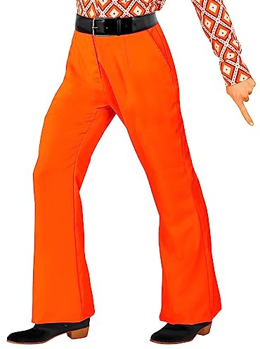 W WIDMANN MILANO Party Fashion - Pantalon homme des années 70, style groovy, disco fever, costumes de carnaval