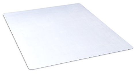 Dimex Clear Office Chair Mat for Hard Floors – 46 x 60 Rectangle Vinyl Floor Protector for Wood, Tile, Vinyl & Laminate, Smooth Glide