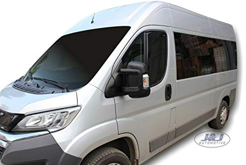 J&J AUTOMOTIVE Heko Déflecteurs d'Air et de Vent pour Fiat Ducato 2-P. Berline 2014-prés 2pcs, Teintés, Avant et Arrière, Aérodynamique