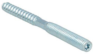 tecuro Stockschraube mit Holz- und ISO-Gewinde M 8 x 160 mm, verzinkt 10 Stück