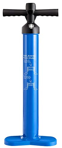 MEDIMALL Handpump, högt tryck för uppblåsbar SUP-bräda och båt – dubbelverkande pump max 29 psi, aluminiumlegering – inkluderar slang och ABS-ventil