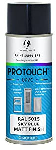 PROTOUCH UPVC SPRAY PAINT - RAL 5015 SKY BLUE - MATT FINISH - NO UNDERCOAT PRIMER REQUIRED