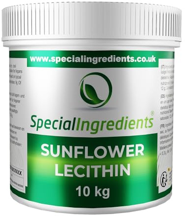 Sunflower Lecithin Powder 10kg Premium Quality, Vegan, Non-GMO, Gluten Free – Recyclable Container