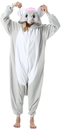 SimZoo Adulte Animal Onesie Pyjamas, Hommes Et Femmes Animal Cosplay Costume Vêtements De Nuit, One-Piece Unisexe Homewear