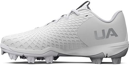 Under Armour Glyde 2.0 Rm Softballsko för kvinnor, (100) vit/metalliskt silver, 6