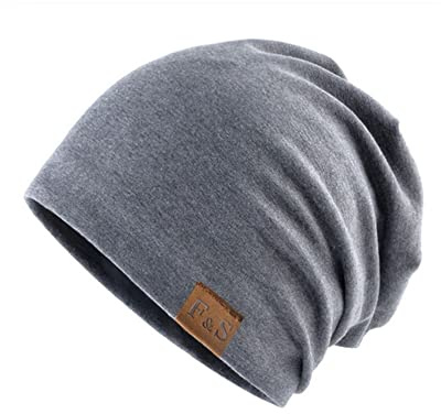 FFWTPY Berretto di Cotone per Uomo Donna Unisex Cappello Invernali in Maglia Lungo Slouch Beanie Leggero Cappellini Skull Traspiranti Berretti per Casco Moto Bici Chemioterapia