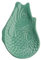 Monsieur Carafon Dekoteller Fisch, Keramik Größe M - 25,3 x 3 x 16 cm, Farbe (mint cream)