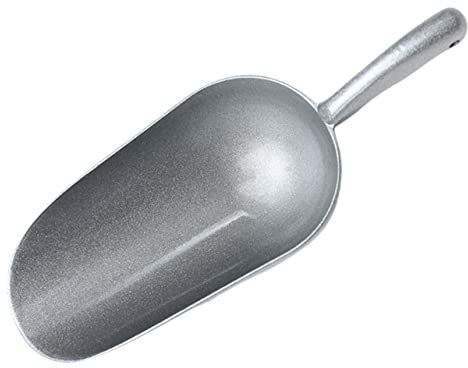 Gatuida Pelle à Nourriture En Alliage De Zinc Grand Format 27,2 x 9,7 x 5,6 Cm Spatule Résistante à L'usure Anti-rouille Ustensile Cuisine Pour Farine, Fruits Secs Et Glace Usage Domestique