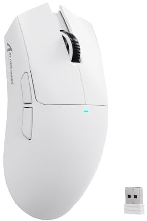 ATTACK SHARK X11SE Kabellose Gaming-Maus, 63g Superleicht, mit PixArt PAW3311-Sensor, 22000 DPI, Tri-Mode BT/2,4 GHz/Kabelgebunden, 1000Hz, 300mAh Battery, Dual-Treiber, für PC/Xbox/PS/Mac, Weiß