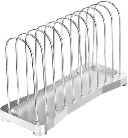 SiaBiced Estante para Discos de Vinilo Organizador Vertical con 10 Ranuras Diseño Funcional Y Elegante Adecuado para Colecciones de Música Revistas Y Libros E, Argén, Individual