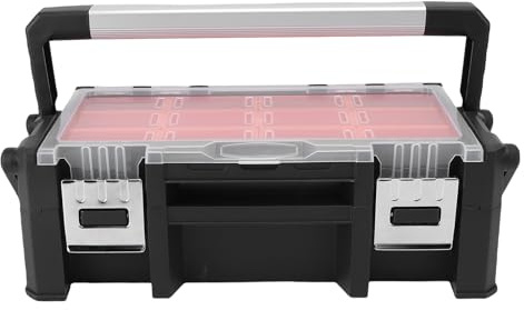 Garosa Caja de Almacenamiento de Hardware Organizador de Piezas Pequeñas de 18 Compartimentos con Divisores Extraíbles para Tornillos, Tuercas, Pernos, Brocas, Aparejos de Pesca