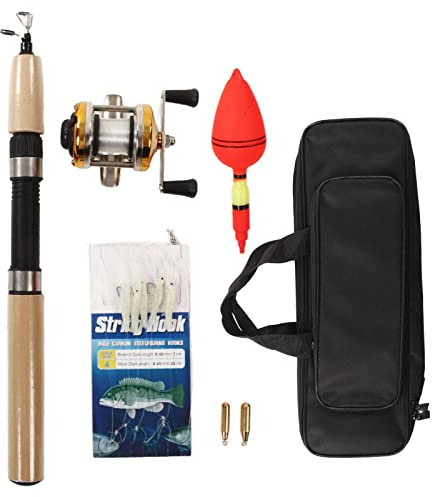 Kit combinato canna da pesca sul ghiaccio Ultraleggero portatile Set completo di attrezzatura da pesca sul ghiaccio con mulinello, maschere, galleggiante e piombini per gli