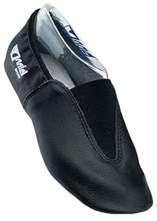 Anniel 2038 Gymnastikschuhe aus Leder. 100% Made in Italy (40, Schwarz)