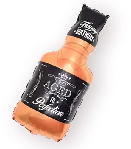 Whiskey Bottle Foil Balloon, 68cm