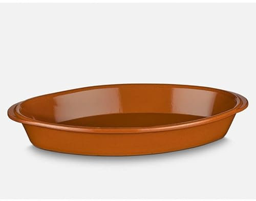 Plat de cuisson ovale terre cuite - 39 * 22 cm