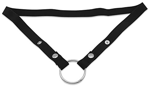 BDSMJOY Gabbia per pene con cinturino fisso, Cintura di castità maschile, Cinturino per gabbia di castità, Corda regolabile per gabbia di castità maschile, Cintura di castità (Nero)