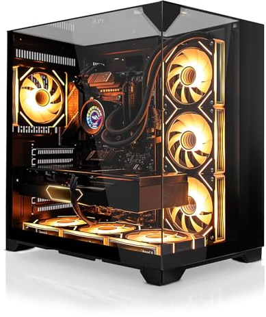 SYSTEMTREFF PC Gamer High-End AMD Ryzen 9 9900X3D 12x5.5GHz | Nvidia RTX 5080 16Go | 1To M.2 NVMe | 32Go DDR5 RAM | Windows 11 | Ordinateur de Bureau pour Les Joueurs, Les Gamers & Streamer