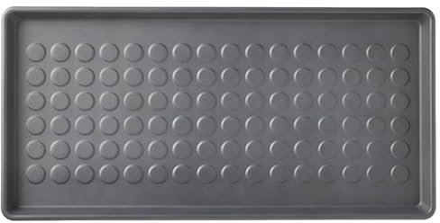 home stuff Heavy Duty Shoe Drip Tray, Multi-Purpose Boot Tray, Waterproof Indoor & Outdoor, Wellies & Muddy Shoes, Grey Green (2 Pack), 71 x 35 x 5 cm