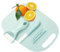 EVERMARKET Kitchen 3 in 1 Small Set, Ceramic Peeler, Ceramic Fruit Knife, Cutting Board,Travel Set, Camping Set (Blue)