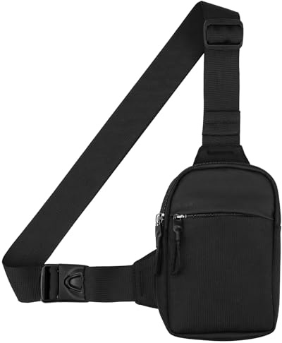 Fantasyon Sling Bag for Men Sling Shoulder Backpack Lightweight Chest Bag Waterproof Crossbody Bag Anti-Theft Shoulder Bag for Men and Women Hiking Cycling Travel Outdoor Sports