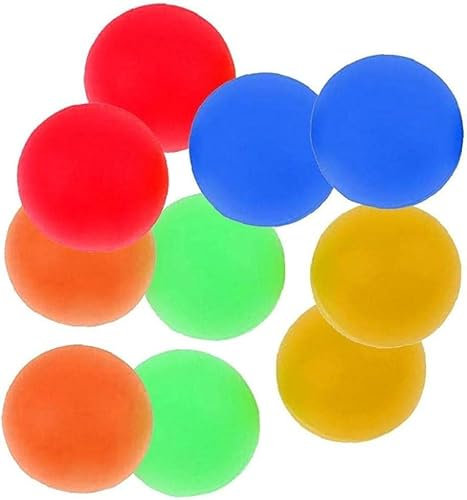 Jowxsx 10 Stücke Beach Bälle Ersatz Leichte PVC Strand Paddelkugeln Ersatz Für Outdoor-aktivitäten Rasen Backyard Zubehör Sandboxen und Strandspielzeuge