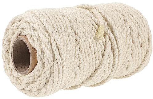 Mipcase Corda per Tiragraffi in Sisal Naturale Spessore 4 Mm Lunghezza 50 M Materiale di Ricambio per Tiragraffi per Gatti