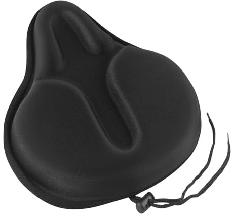 ANCLLO Housse de Selle de vélo en Gel Extra épaisse, Universelle, antidérapante, Absorbant Les Chocs, 30 x 27 cm