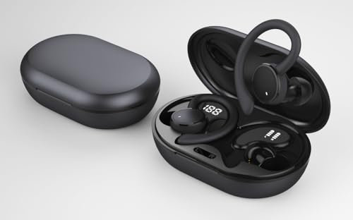 Bluetooth Kopfhörer Sport, Kopfhörer Kabellos Bluetooth 5.4 mit 4 ENC Noise Cancelling Mic, In Ear Kopfhörer mit HiFi Stereo, 50 Std Spielzeit Kabellose Ohrhörer, IP7 Wasserdicht, Dual LED-Anzeige
