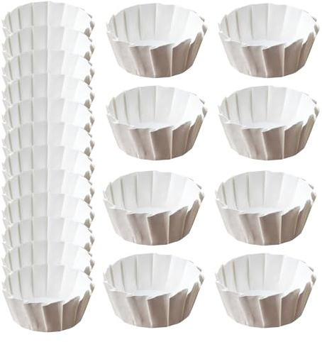Coppe Da Forno Fodere Per Cupcake - Porta Pasticceria, Fogli Di Avvolgimento Per Torte | 50x Stampi Di Carta Che Bloccano A Olio Per Forno, Tazze Di Friggitrice Antiadere