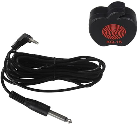 Pickup per chitarra acustica con adesivo e cavo Pickup portatile per pozzetto per chitarra acustica per violino ukulele chitarra accessorio pickup portatile con adesivo e cavo Pickup professionali