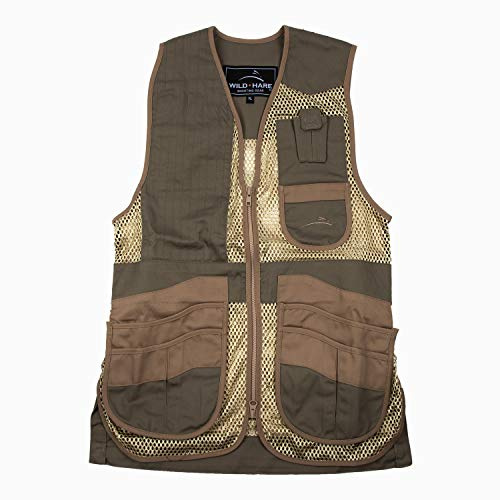 Wild Hare Shooting Gear Heatwave Mesh Vest, Sage/Khaki (5XL, Right Handed)