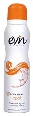 EVIN FEMME | Deodorante Donna Spray Opal, Fragranza Cocktail di Agrumi e Muschio Bianco, Formula Attiva 24h, Dermatologicamente Testato, 150 ml