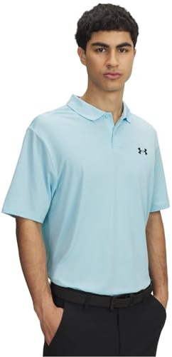 Under Armour Herren Golf Matchplay Poloshirt, Stream/Black, L