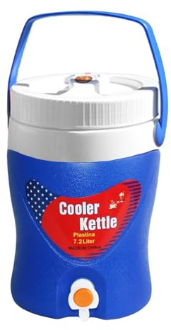 Duroecsain Dispenser di acqua più fresco sportivo, distributore di acqua isolata, distributore di acqua ghiacciata a spina di pesce, caraffa frigorifero all'aperto con manico, bere per caffè