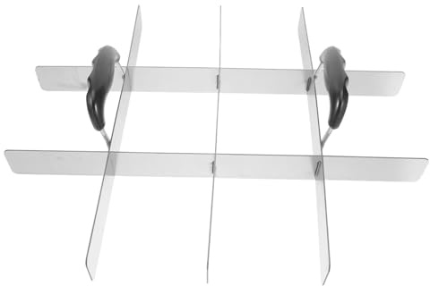 Luxshiny Divisores De Tartas Cortador De Masa De Acero Inoxidable Divisor De Pasteles Para Hornear Herramienta De Cocina Cortador De Brownies Porcionador De Pasteles Rebanador De Postres