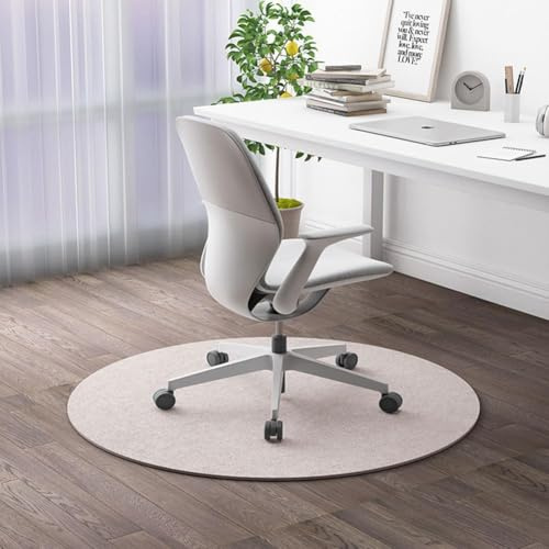 Tappetino rotondo per sedia da ufficio, per pavimenti in legno duro, protettore per pavimento da ufficio per sedia da gioco con rotelle, antiscivolo, tappetino per sedia da scrivania per computer per