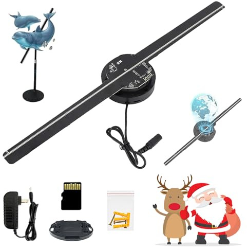 Hologram Fan, My Holo Screen, 3D Hologram Fan, Christmas Tree Hologram Fan Projector, Basic Model, For Advertising, Exhibition, Store, Bar