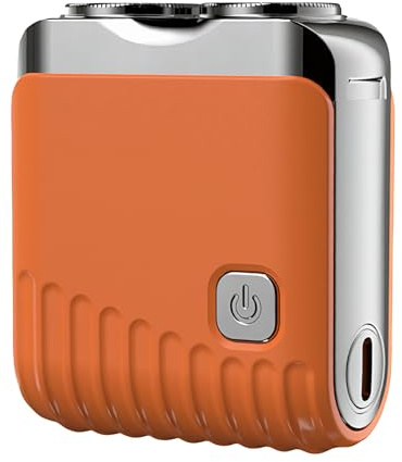 Rasoir Électrique Pour Hommes - Tondeuse Rotative Compacte,Rasoirs Rotatifs Rechargeables par USB,pour Salle de Bain Chambre Extérieur Voyage d Affaires Père Petit Ami Collègue Masculin