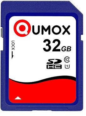 QUMOX 32GB SDHC 32GB classe 10 UHS-I Scheda di memoria digitale sicura