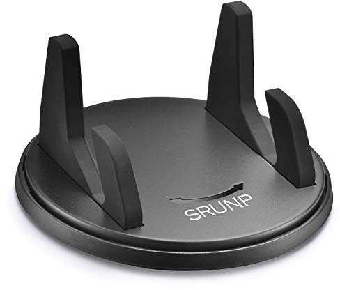 SRUNP Car Phone Mount with Three-Point Support for Car Dashboard, 360 Degree Rotatable Washable Cell Phone Holder for Car Compatible Smartphones and GPS Devices