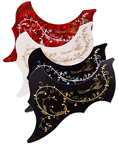 4-tlg 40/41 Zoll Akustische Gitarren Pickguard Schlagbrett Schlagschutz mit Dekoratives Blumenmuster