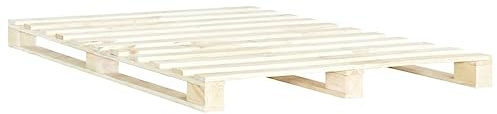 vidaXL Giroletto in Pallet a Doghe Classico Robusto Rustico Struttura Telaio Scocca Letto 180x200 cm Colore Naturale Legno Massello di Pino