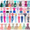 Festfun Kleidung für Puppen 18 Puppenkleidung enthält 9 Kleider 4 Oberteile 4 Hosen 1 Badeanzug Feenflügel für 11,5 Zoll 30 cm Mädchen Puppen Zufällig Verschickt