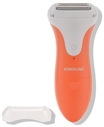 Kokoline Women's Electric Shaver & Trimmer,Wet Dry Painless Razor for Legs,Bikini, Underarms, Hypoallergenic Foil Shaver with Bikini Trimmer,Cordless Waterproof for Shower Travel Gift,coral/bg7y