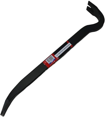 Dapetz ® 18 Wrecking Crow Bar - Pry Nail Lever, Drop Forged Steel, Swan Neck, Builders DIY Tool | Pry Road Concrete, Wrecker, Wrecking Bar Cracking Ground, Concrete, Prying | Strong & Robust