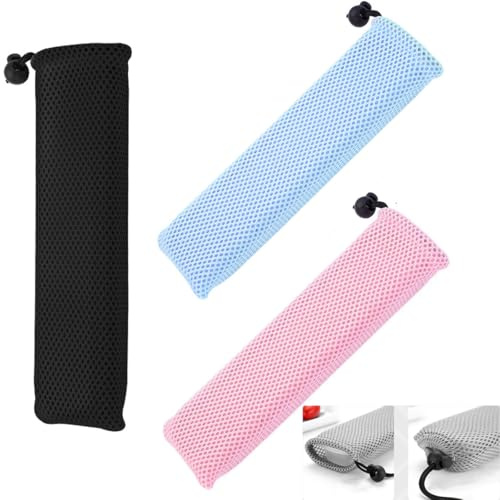 DraCra 4 Pack Travel Tableware Carrying Bag Pouch Portable Cutlery Case Protective Sleeve for Silverware Storage Box Flatware Set Utensil Holder Straws Fork Spoon Chopsticks Brush Picnic Park