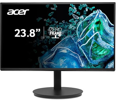 Acer CB242Y G Monitor 23,8 Zoll (60 cm Bildschirm) Full HD, IPS, 120Hz HDMI/DP, 75Hz VGA, 1ms(VRB), HDMI 1.4, VGA, höhenverstellbar, drehbar, AdaptiveSync