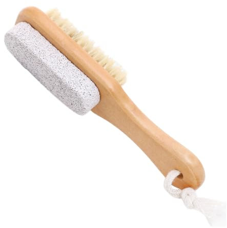 17 x 3,5 x 4 cm Brosse de nettoyage pour les pieds Pierre ponce Brosse exfoliante pour pieds Râpe de pieds Brosse à pied Pierre ponce pour les pieds Peau morte Callosités Enlèvement Peau sèche